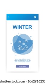 Winter Infographic Concept