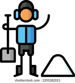 ilustración de material de elementos de diseño aislados en invierno. Vector de fondo blanco