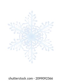 Winter isolated snowflake.  vector illustration