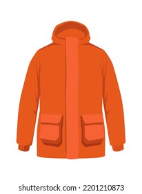 Winter jacket Clothes icon. Vector illustration