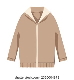 Winterjacke-Modesymbol einzeln