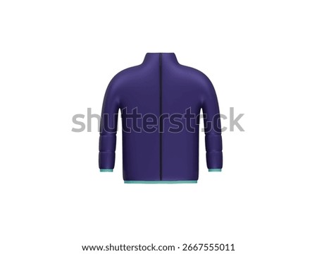  winter jacket icon 3d illustration render