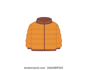Winter jacket icon isolated on white background.