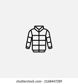 Winter jacket icon sign vector,Symbol, logo illustration for web and mobile