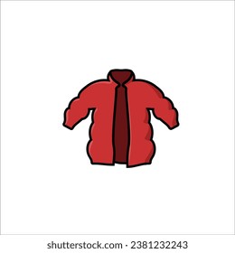 Winter jacket icon stock vector