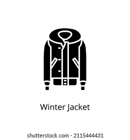 Winter Jacket Icon In Vector. Logotype