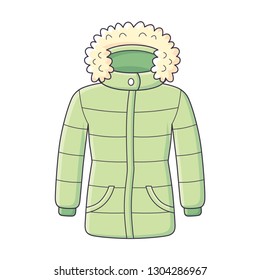 Winter jacket isolated