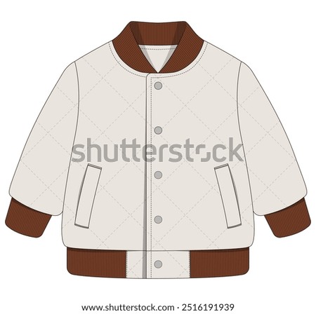 winter jacket with quilted fabrics