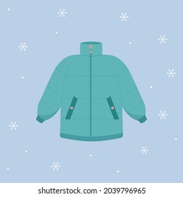 Winter jacket. Warm jacket. Winter clothing