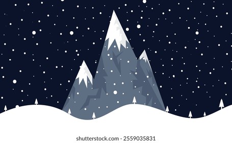 Winter landscape background. outdoor travel and tourism. snowy mountains. winter rocky mountain landscape. natural scenery. climbing on mountain peak