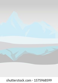 Winter Landscape Background. Simple background style