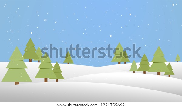 Download Winter Landscape Background Snow Christmas Forest Stock Vector Royalty Free 1221755662 3D SVG Files Ideas | SVG, Paper Crafts, SVG File