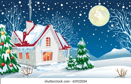 847 Nighttime christmas scene Images, Stock Photos & Vectors | Shutterstock