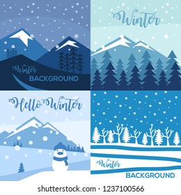 Winter Landscape Illustration