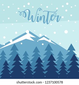 Winter Landscape Illustration
