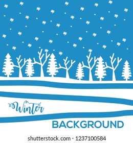 Winter Landscape Illustration