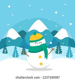 Winter Landscape Illustration