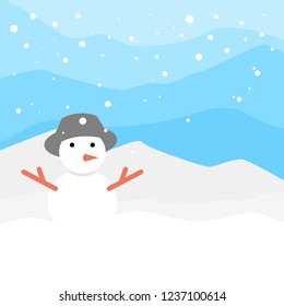 Winter Landscape Illustration