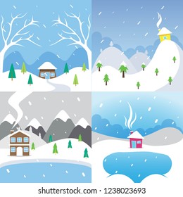 Winter Landscape Illustration