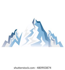 winter landscape  mountains 