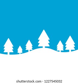 Winter landscape for paper.Merry Christmas and New Year. vector illustration