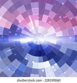 Winter landscape shining lights abstract vector background  