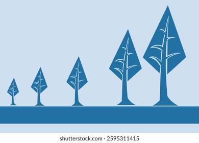 winter landscape with trees and snow