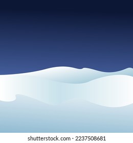 Winter landscape vector illustration, background template winter 