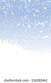 Winter landscape for your design