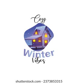 winter. Lettering phrase on white background. Design element for greeting card, t shirt, poster. Vector illustration
