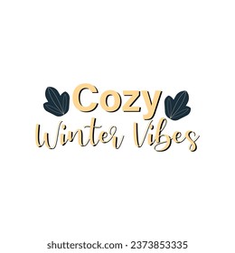 invierno. Leer la frase en el fondo blanco. Elemento de diseño para tarjeta de saludo, camiseta, afiche. Ilustración del vector