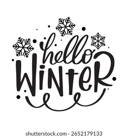 Winter lettering quotes typography prints. Hand drawn printable. Christmas Lettering Quotes for posters, postcards, prints