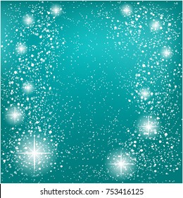 Winter light background with place for text. Vector illustration.