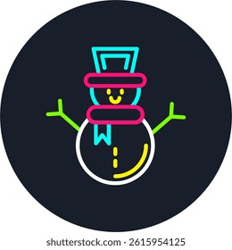 Winter Line Multi Colour Circle