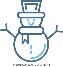 Winter Line Two Colour Icon