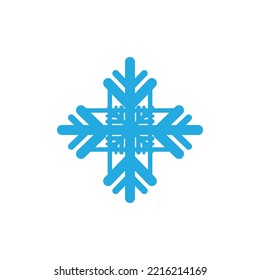Plantilla de vectores de arte con logotipo de invierno