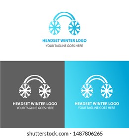 Winter Logo design. Snow Logo. Modern Logo Design With Color Gradient. Vector Concept. 