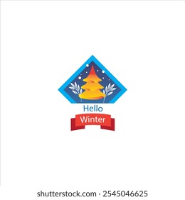 
Winter logo design for templates