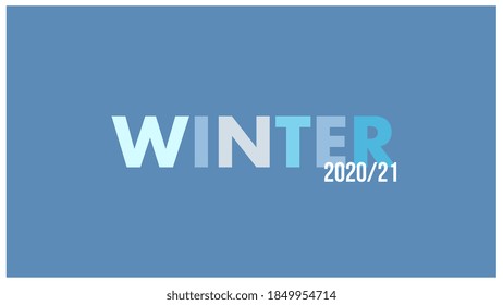 Winterlogo-Design-Vektorgrafik. Ikone Winter 2020/21