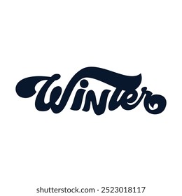Modelo de design de logotipo de inverno. Conceito de logotipo do inverno