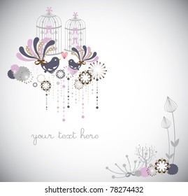 winter lovely bird collection
