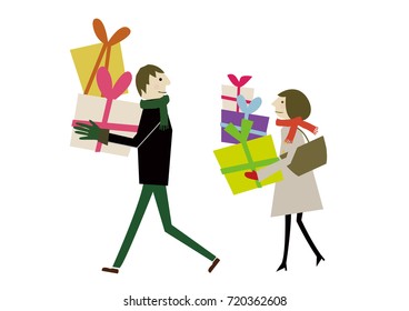 Winter material.shopping.lovers.A bargain.