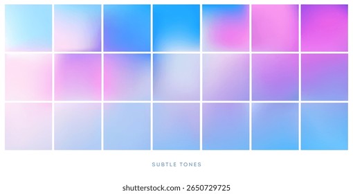 Winter mesh gradient background in soft pastel blue and pink. Abstract watercolor sky with glowing lavender gradation, perfect for minimalist designs, wallpapers, or winter aesthetics.