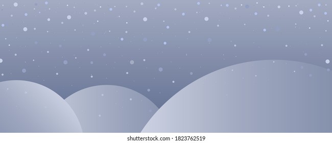 
Fondo mínimo invernal. La nieve cae sobre las montañas