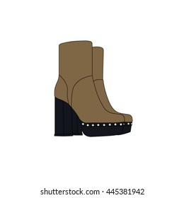 Winter modern stylish boots