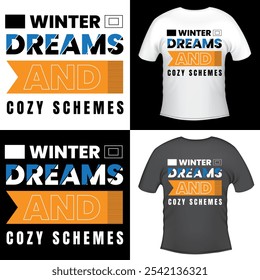 A winter and modern typography t shirt or HOODIE and logo design using by vector graphics