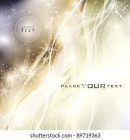 Winter moon. Abstract holiday background. Vector