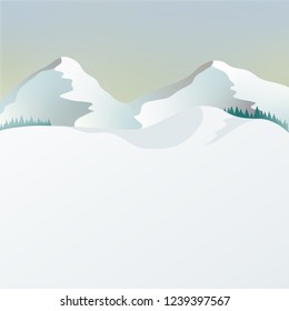 Winter mountain landscape