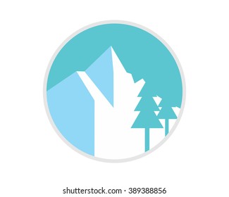winter mountain summit top peak image vector