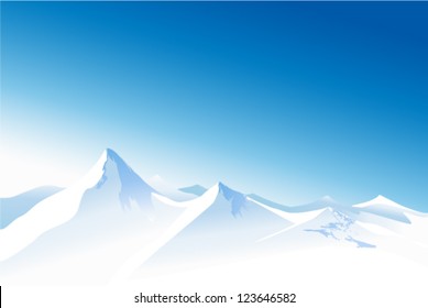 Winter mountains